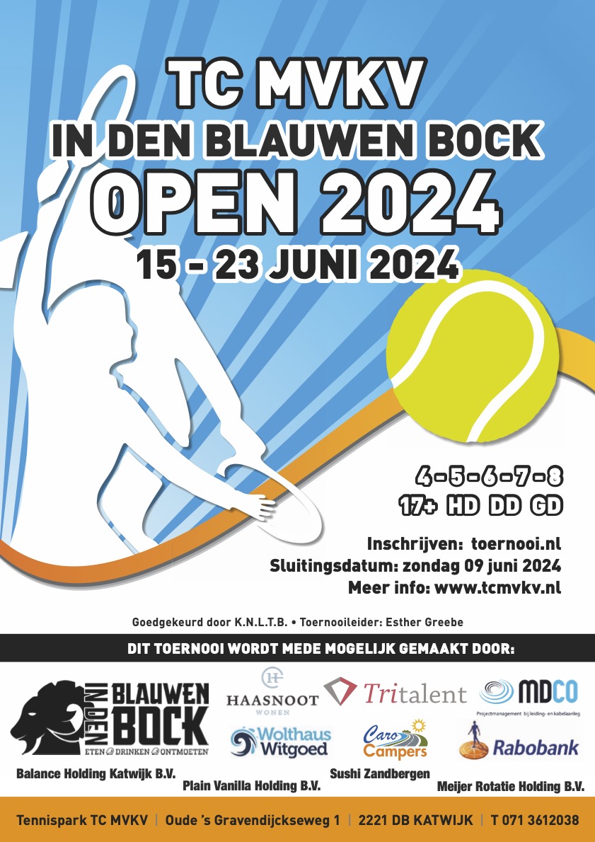 TC MVKV In Den Blauwen Bock Open 2024